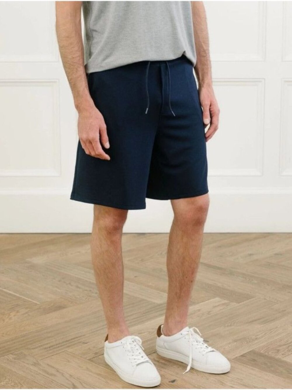 Cozy Earth Brushed Bamboo Shorts in Navy Blue Size X-Large